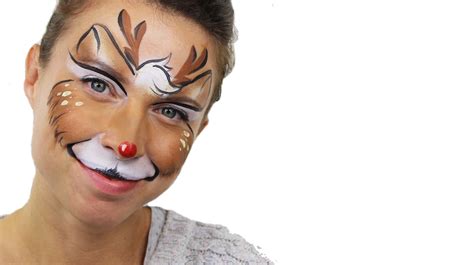 Reindeer Face Painting at PaintingValley.com | Explore collection of ...