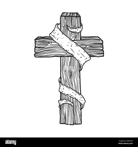 Wooden Cross Drawing at Dylan Schmella blog