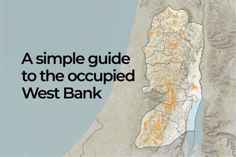 Location of the West Bank within the claimed territory of Palestine