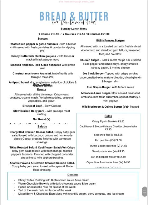 Bread And Butter Townsend Mt Menu at Michael Sizemore blog