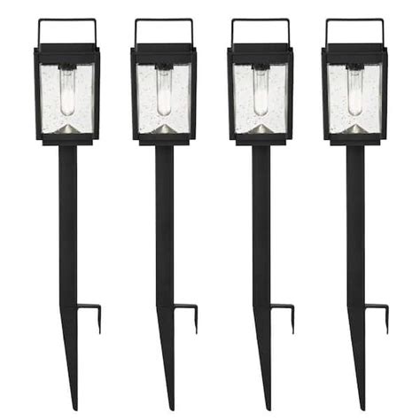 Home Decorators Collection Leeds 20 Lumen Black LED Weather Resistant ...