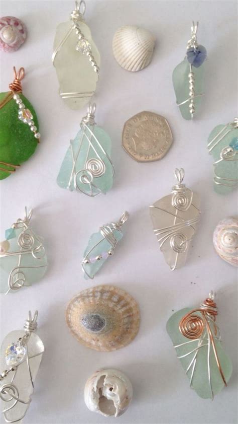 Sea Glass Crafts 的图像结果