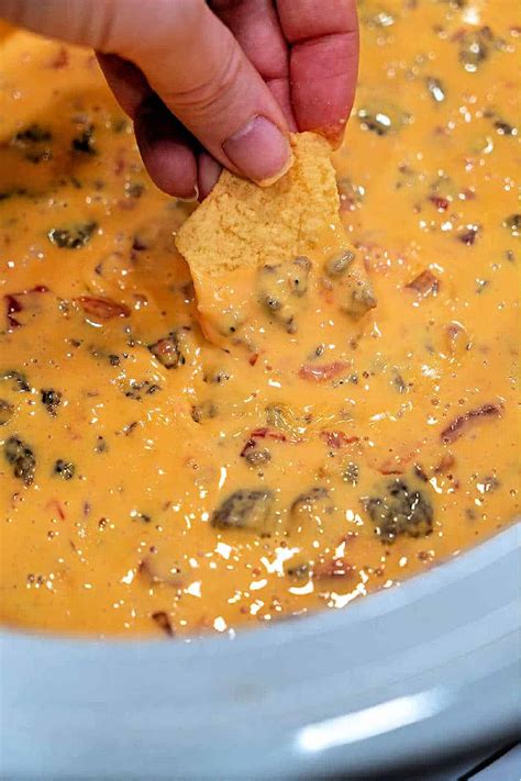 Velveeta Rotel Sausage Dip (in Slow Cooker)