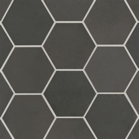 Hexagon Floor Tile Glossy Black Amazon.com: Hexagon 1x1 Porcelain