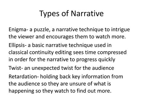 Types of narratives | PPTX