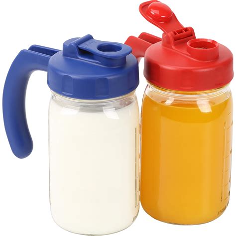 Snapklik.com : 2 Pack Wide Mouth Mason Jar Lids