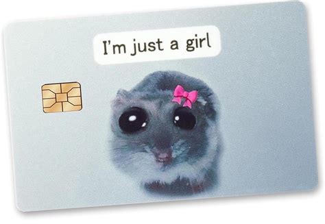 Cute Sad Hamster Meme Credit Card Skin - 4Pcs I’m India | Ubuy