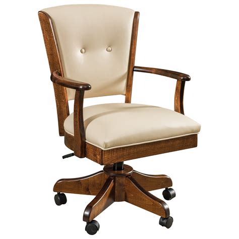 F&N Woodworking Lansfield Lansfield-ADC Customizable Solid Wood Swivel ...