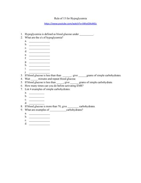 Rule of 15 for Hypoglycemia - Rule of 15 for Hypoglycemia youtube/watch?v=X4hxiOXvMGc ...