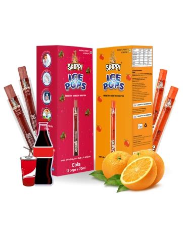 Skippi All Desi Flavour Ice Pops Box. Kala Khatta, Rose, Jaljeera, Imli ...
