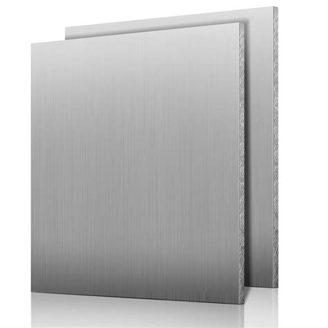 2 Pcs 12 x 12 x 1/4 Inches 6061 Aluminum Sheet Metal with Protective ...