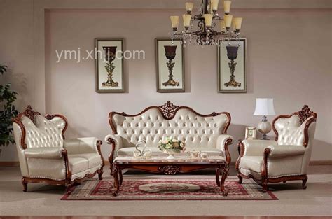 欧式 新古典 沙发 欧式真皮沙发组合套装 头层牛皮大户型别墅客厅实木沙发1+2+3组合(白色)_6060_产品中心_宜美居家具