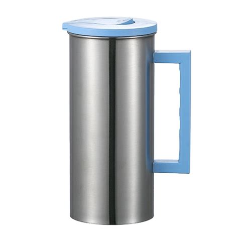 IMossad 1.8 Liter 60 Ounces Stainless Steel Water Pitcher with Lid and ...
