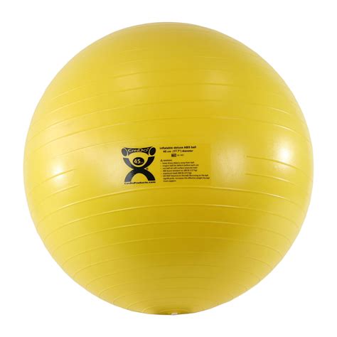 Cando Deluxe Anti-Burst Exercise Ball, yellow, 45cm - 1008998 - W40137 ...
