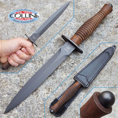 Fox - Fairbairn Sykes Fighting Knife - PVD Walnut - FX-592W - knife