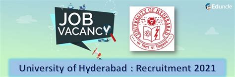 Apply Now! For the Post of JRF at UOH