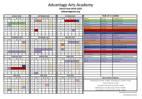 Advantage Arts Academy | Daily Schedule