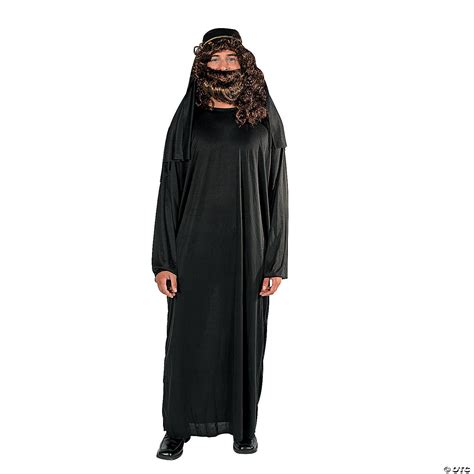 Men's Black Robe and Hat Nativity Costume - Discontinued