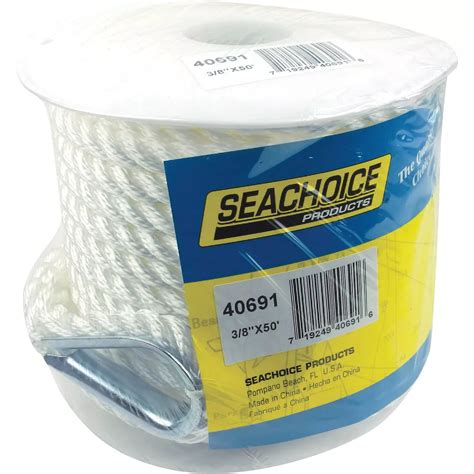 Seachoice 3/8 In. x 50 Ft. 3-Strand Twisted Nylon Anchor Line | True Value Hardware