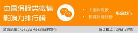 “中国保险类微信影响力排行榜”今日起正式推出_中保网