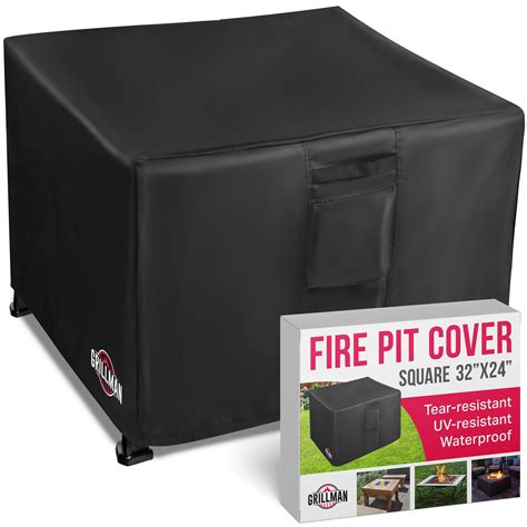 Heavy Duty Fire Pit Cover, Fits 28-32 Inch Gas Fire Pit - Premium 600D ...