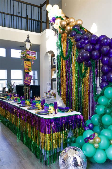 Fat Tuesday Mardi Gras Party Ideas in 2025 | Mardi gras decorations ...