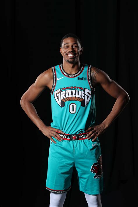 Vancouver Grizzlies 25th Anniversary Throwback Jerseys - Media Day ...