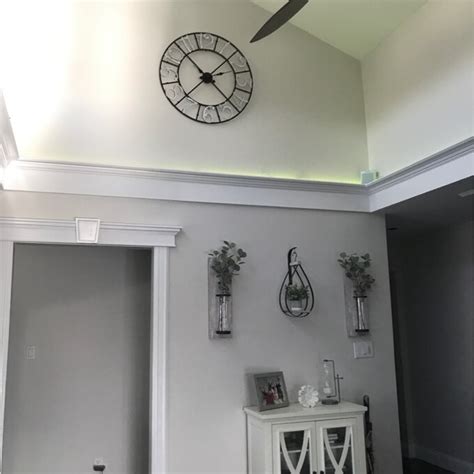 Groovy Large Brown And White Metal Wall Clock