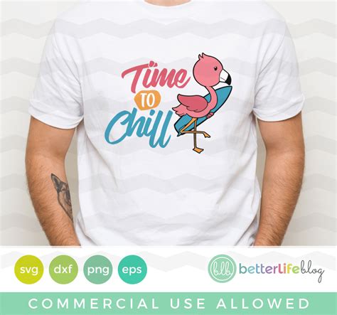 Flamingo Time to Chill SVG Cut File - Better Life Blog