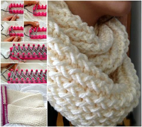 Image result for Long Loom Scarf Pattern