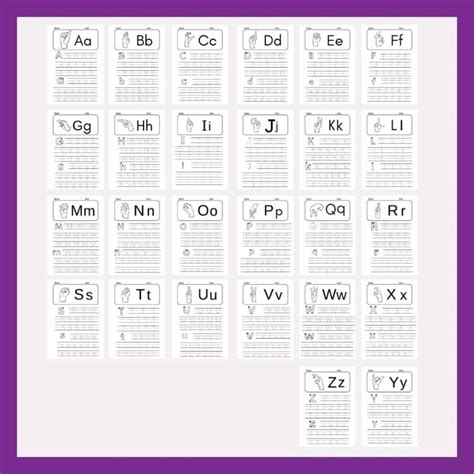 Image result for ASL Alphabet Tracing Worksheets