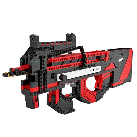 Buy LAKA P90 Submachine Model 990Pcs Simulation Mechanical Weapon ...