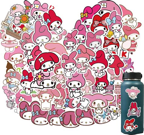 Amazon.com: My Cute Kuromi Stickers Pack 50Pcs, Cute Kuromi Stickers ...