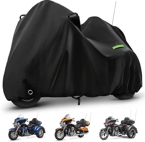 Motorcycle Cover Waterproof for Trike Models Freewheeler/CVO Version/Tri Glide Ultra/Gold Wing ...