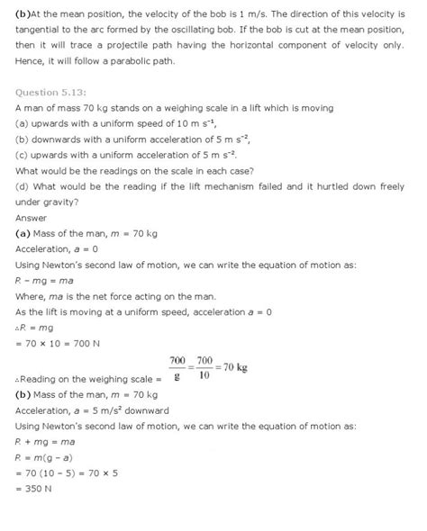 Laws Of Motion, Class 11 Physics NCERT Solutions