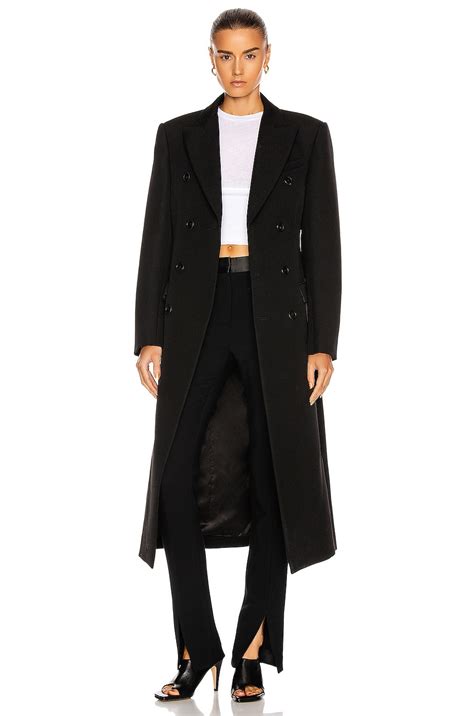 WARDROBE.NYC Double Breasted Coat in Black | FWRD