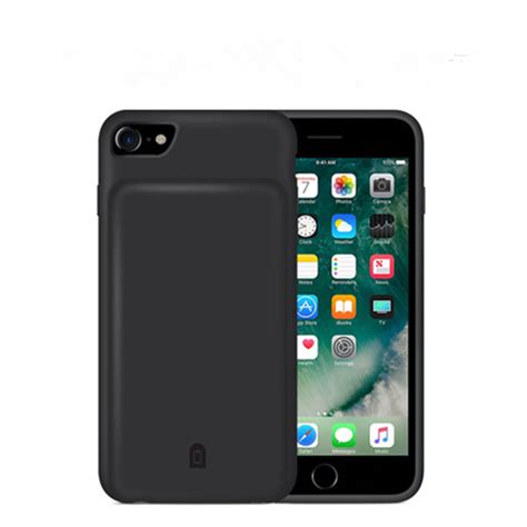 Чехол аккумулятор для iPhone 6/6S/7/8 battery Case - 4500 mah black ...