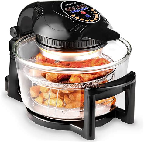 Emperial Digital Halogen Oven 12-17L Air Fryer with Hinged Lid 10 ...