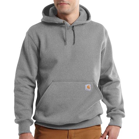 Carhartt Men's Paxton Heavyweight Hooded Sweatshirt - Heather Gray, Medium, Model# 100615 ...