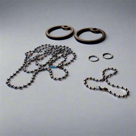 Dog Tag Accessory Kit – Silencers, Ball Chains & Jump Rings Set ...