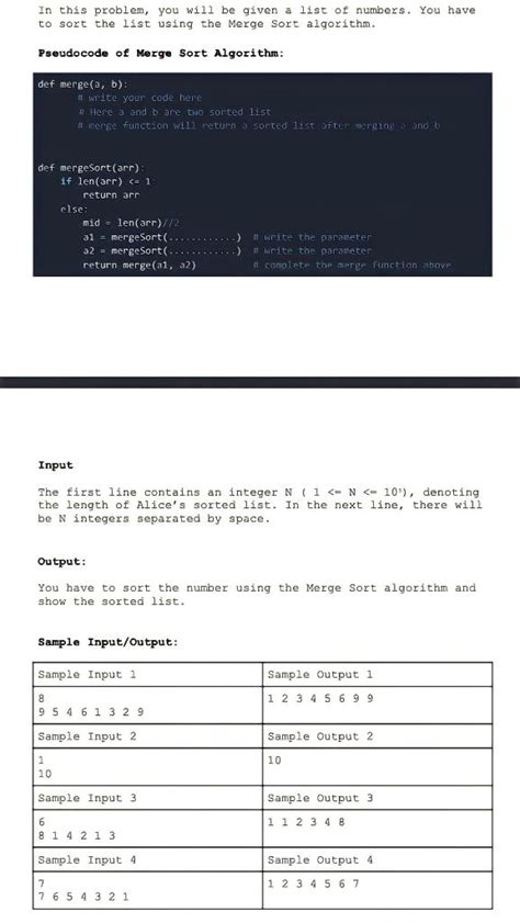 Pseudocode of Merge Sort Algorithm Data Structure 的图像结果