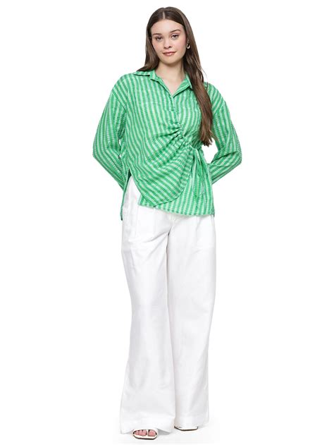 Buy Annie Western Wear Shirt Green from Kelin