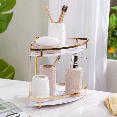 Buy Double Decker Corner Storage Rack Online| Nestasia