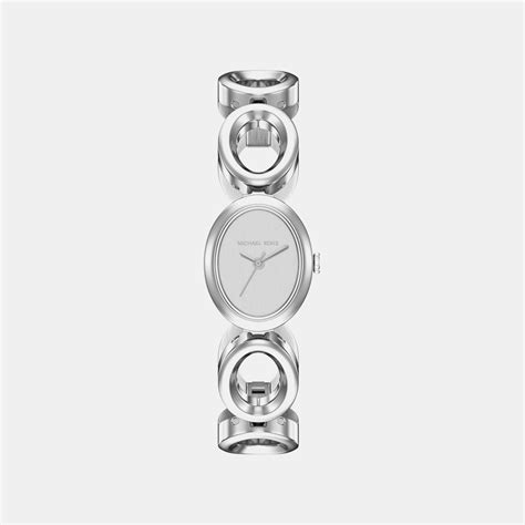 Maude Women Quartz Silver Dial Analog Stainless Steel Watch MK4958 ...