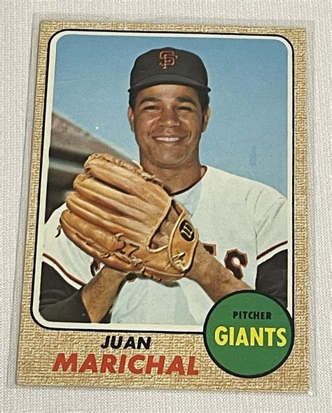 Lot - 1968 Topps #205 Juan Marichal San Francisco Giants Baseball Card