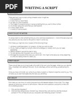 Image result for Sample Script Format