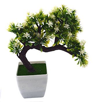 Buy Yellow Melamine Artificial Drooping Bonsai Tree in a Vase Online at ...