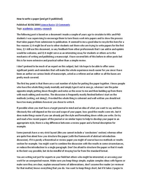 Image result for How to Write a Tutorial Paper