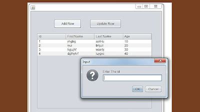 Image result for Java Table Row