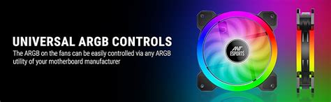 Ant Esports Superflow 120mm 3 IN 1 ARGB Three Dual-Sided ARGB ring ...
